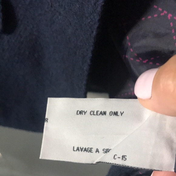 Blue wool blend Fall/Spring short jacket - Picture 10 of 14